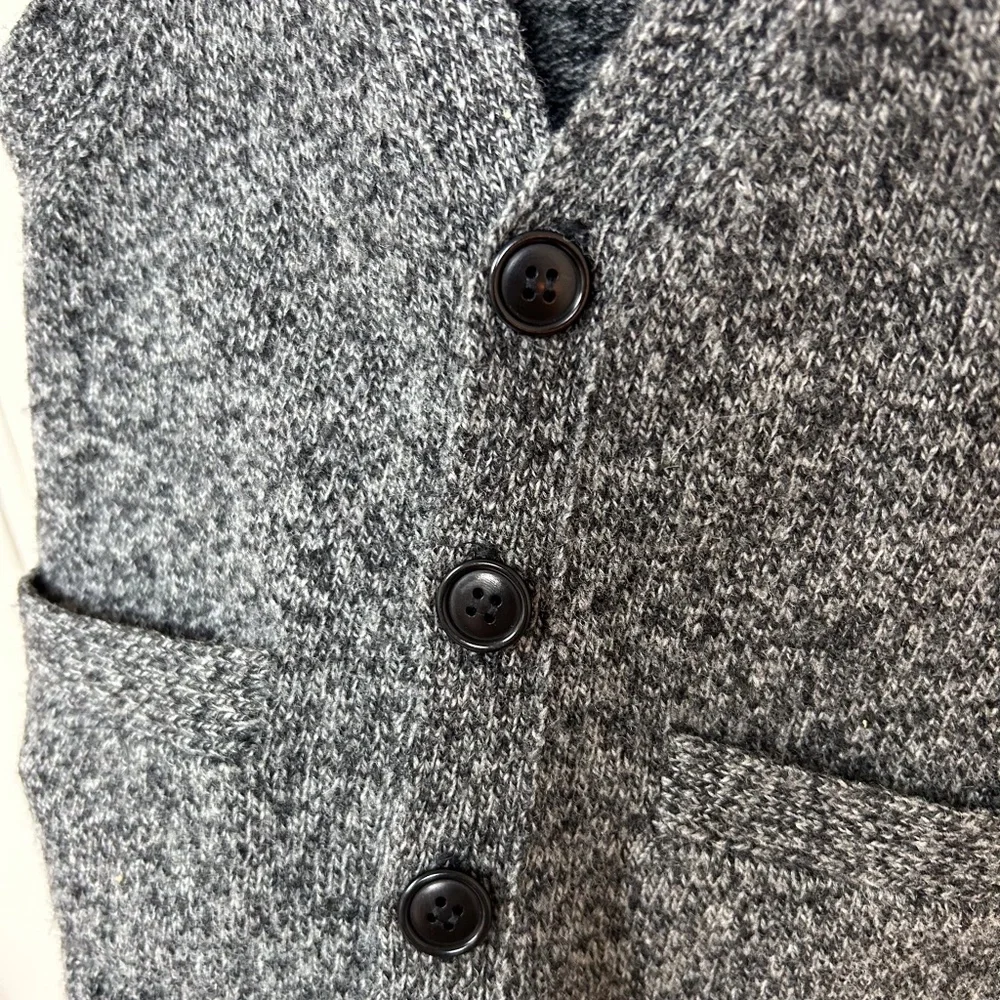 J. CREW Crewcuts 100% Lambs Wool Vest Boys Grey – sz 2, classic, preppy